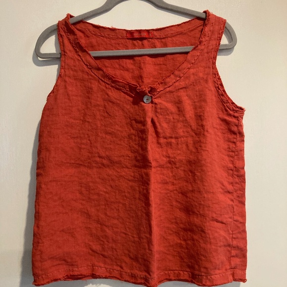 Cut Loose 100% Linen Tank / M - Picture 1 of 5